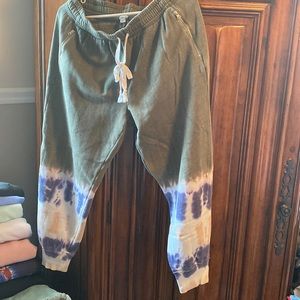 Aerie Sweat pants LG tie dyed